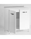 Base cucina due ante 80x50x85H colore noce antico