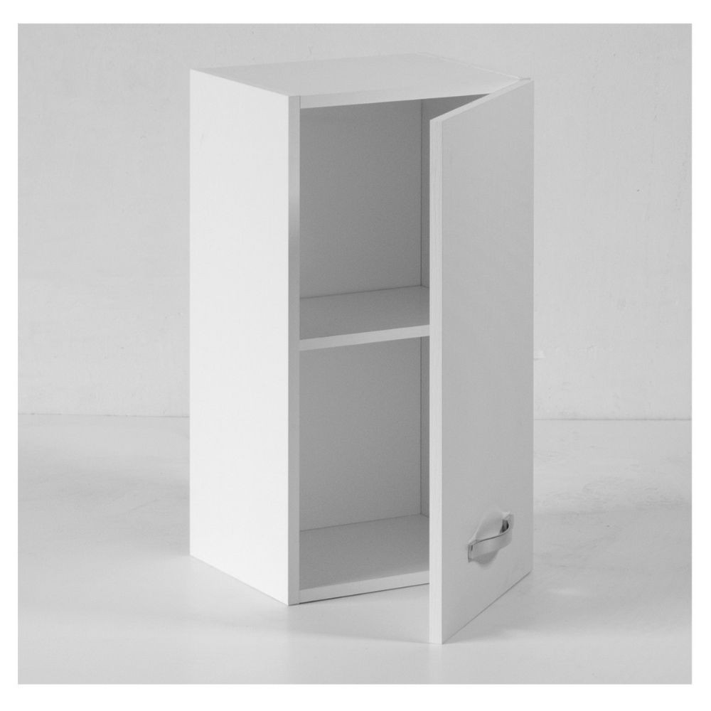 Pensile cucina con anta 30x32x72H colore bianco frassinato