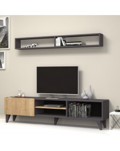 Soggiorno Porta TV Amore Colore Nero Rovere Prezzo