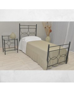 Letto Singolo Ferro Battuto Silene Colore Antracite Prezzo