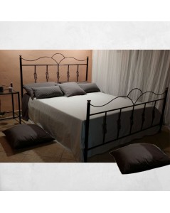 Letto Matrimoniale Ferro Battuto Primula Colore Nero Oro Prezzo